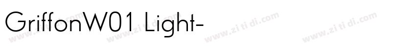 GriffonW01 Light字体转换